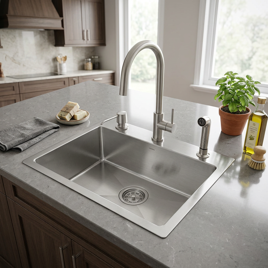 Stainless Steel Kitchen Sink (N01-806WA)